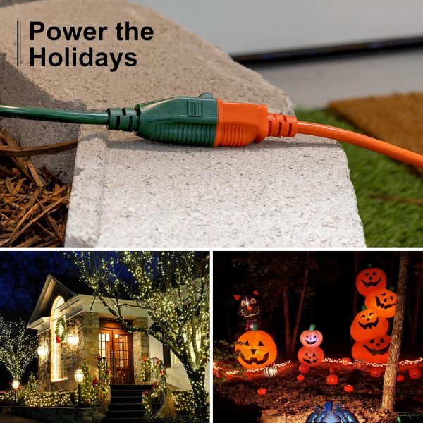 GE Outdoor Extension Cord, 40 Ft, Grounded Heavy Duty Extension Cord, 16AWG - Image 5