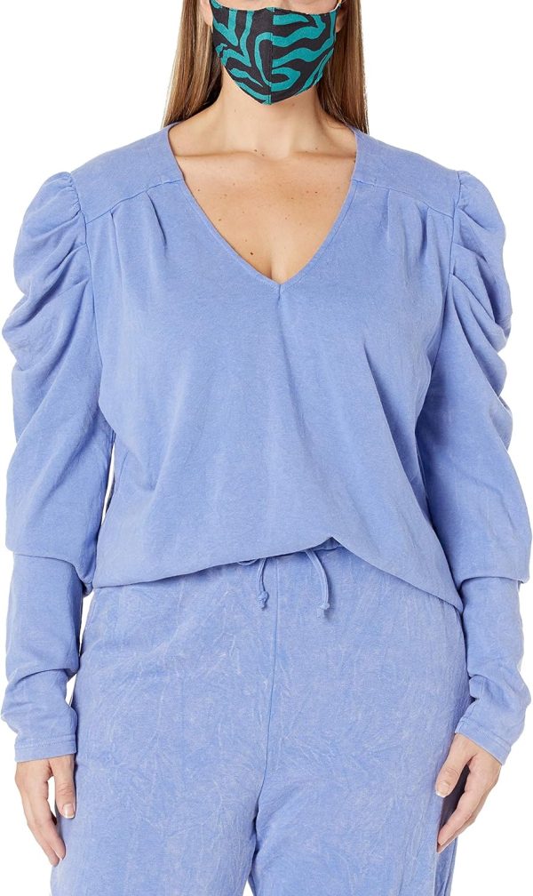 KENDALL + KYLIE Women's Puff Sleeve V-neck - Amazon Exclusive - Image 6
