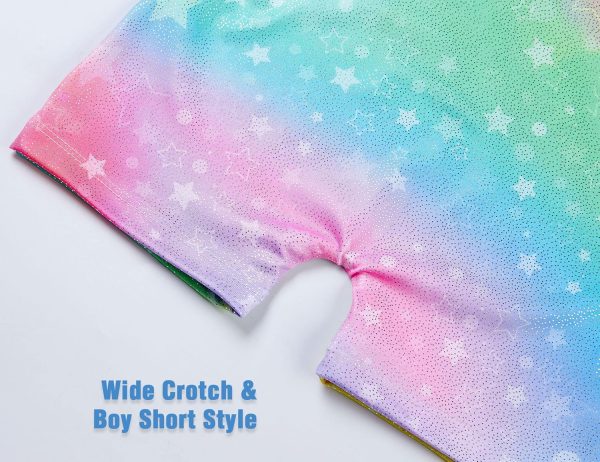 TENVDA Gymnastics Leotards for Girls 2-12 Years Old Sparkly Multicolor Kids - Image 6