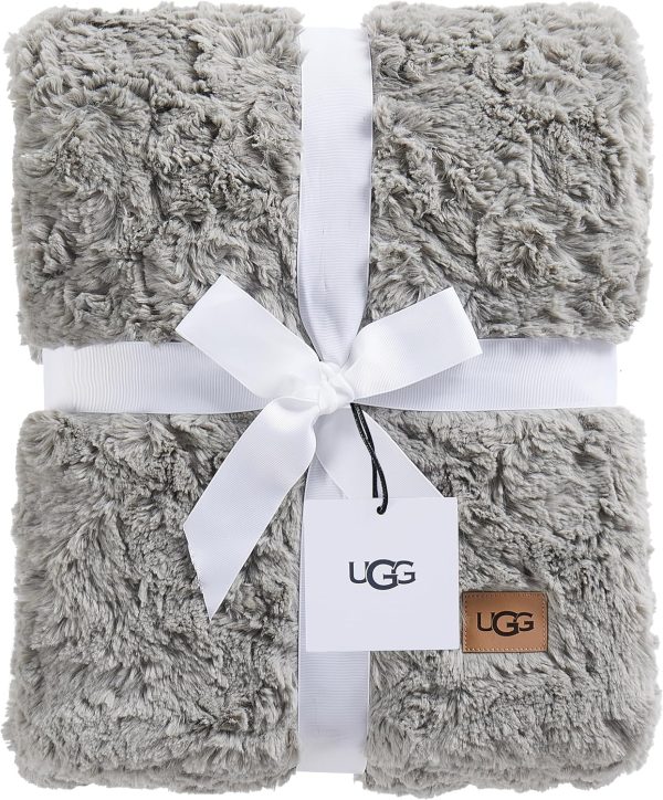 UGG 10485 Adalee Soft Faux Fur Reversible Accent Throw Blanket Luxury Cozy - Image 5