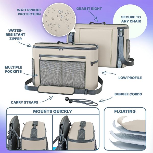 Skywin Kayak Cooler Behind Seat - Waterproof Kayak Seat Back Cooler for - Image 2