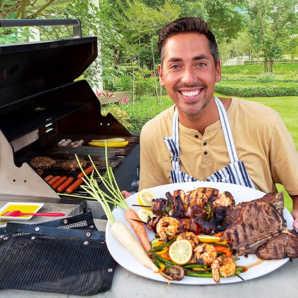 Oleex Non-Stick Large BBQ Grilling Bags + Basting Brush - Reusable PTFE - Image 6