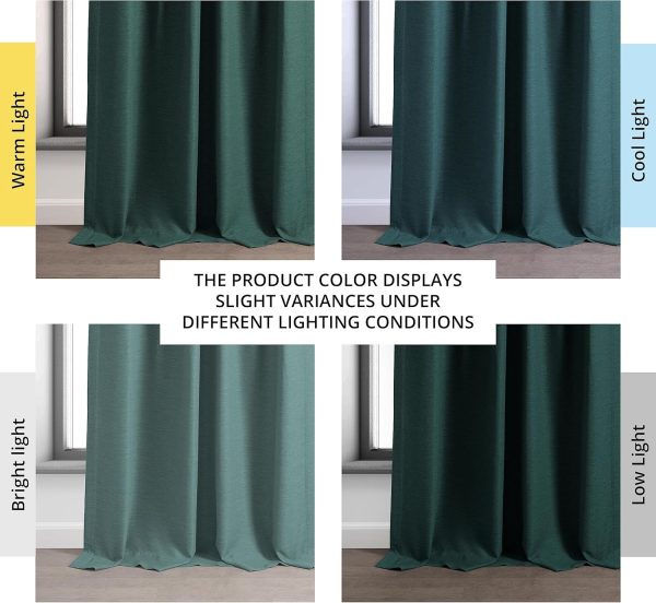 HPD Half Price Drapes Bellino Room Darkening Curtains 108 Inches Long - Image 3