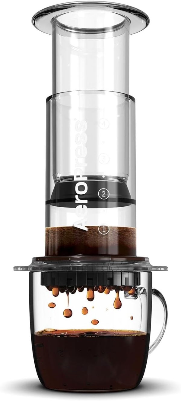 AeroPress Clear Coffee Press – 3 In 1 Brew Method Combines French Press,