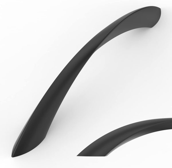 Amerdeco 10 Pack Matte Black 6.3 Inch(160mm) Hole Centers Kitchen Arch