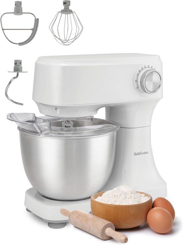 Betty Crocker Stand Mixer, 3.7-Qt Electric Mixer with 10 Speeds, Kitchen