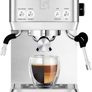 CASABREWS Espresso Machines with Milk Frother, 20 Bar Espresso Maker with