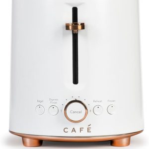 Café Express Finish 2-Slice Toaster | Extra-Wide Slots, Extra Lift for
