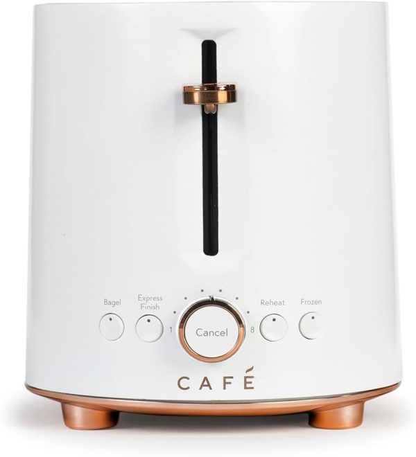 Café Express Finish 2-Slice Toaster | Extra-Wide Slots, Extra Lift for