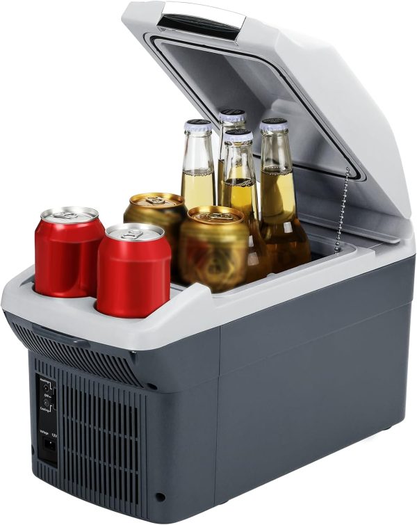 Car Refrigerator, 12V 8 Quart Portable Compact Cooler,9 Liter Capacity,