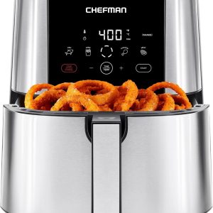 Chefman TurboFry® Touch Air Fryer, XL 8-Qt Family Size, One-Touch Digital