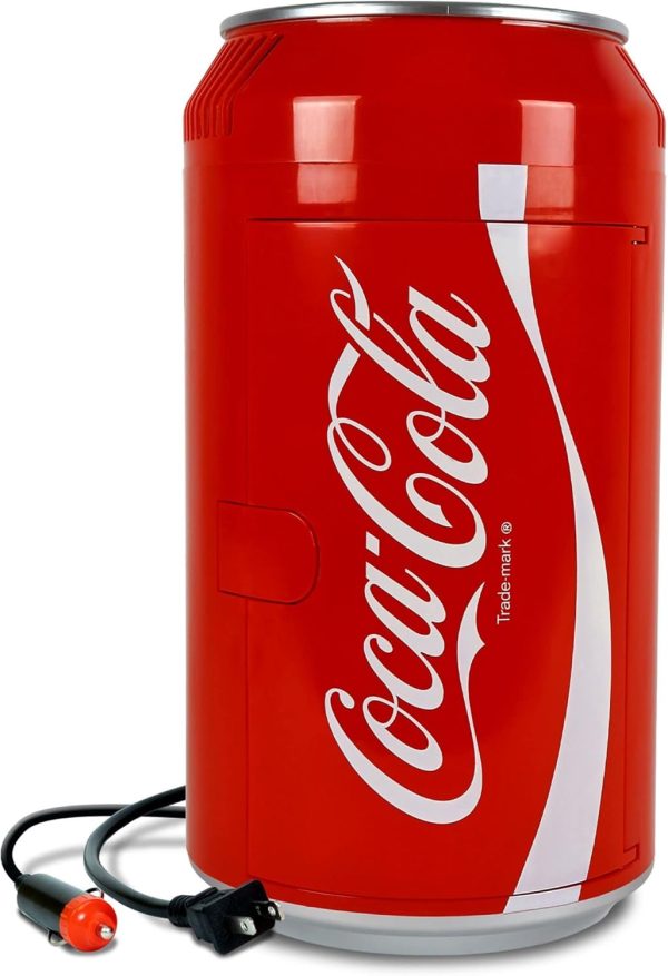 Coca-Cola Mini Fridge for Bedroom Skincare Office Small Refrigerator 8 Can