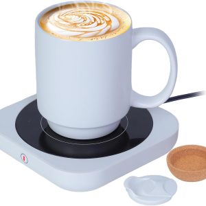 Coffee Mug Warmer & Mug Set for Desk, Electric 36W Coffee Cup Warmer with