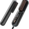 hair straightener brush