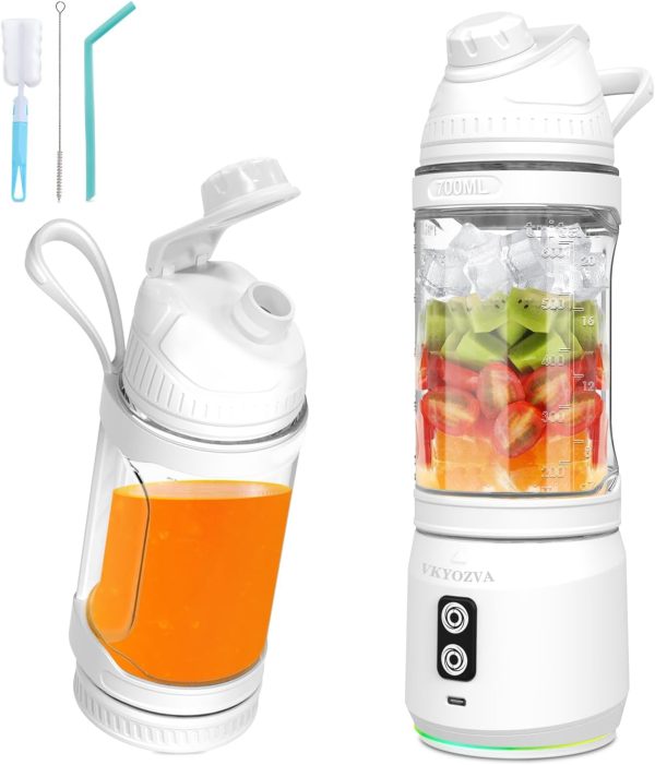 Cordless Portable Blender, Portable Blender for Shakes and Smoothies with