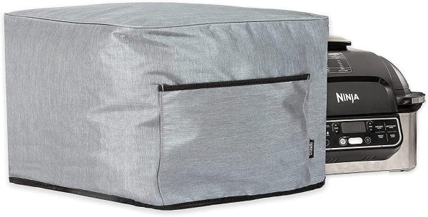 Crutello Indoor Grill Cover with Storage Pockets Compatible with Ninja