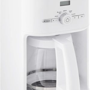 Cuisinart DCC-1120 12-Cup Classic Programmable Coffeemaker, White, 12-Cup,