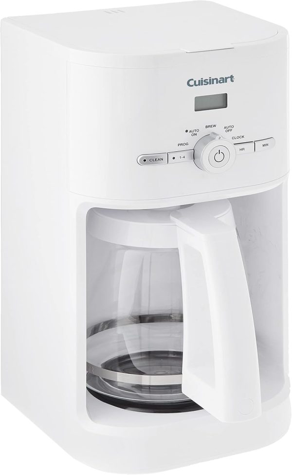 Cuisinart DCC-1120 12-Cup Classic Programmable Coffeemaker, White, 12-Cup,