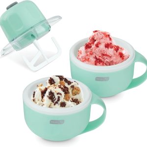 DASH My Mug Ice Cream Maker Machine (Aqua): Multi-Purpose Soft Serve Ice