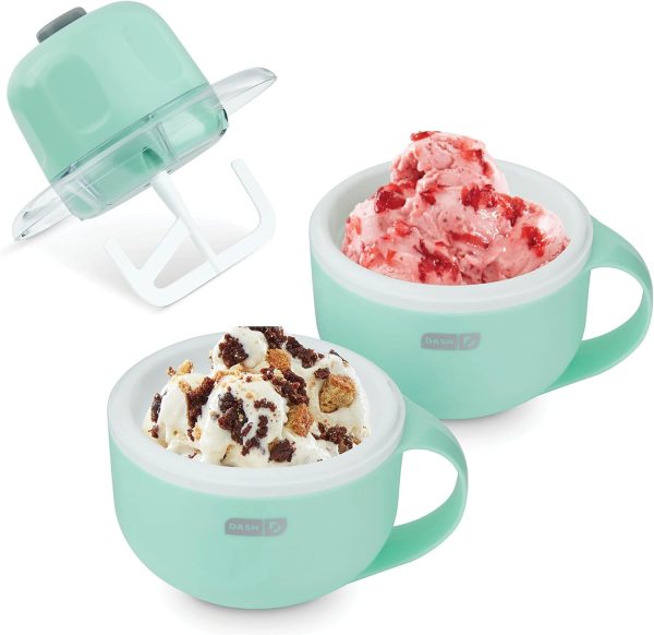 DASH My Mug Ice Cream Maker Machine (Aqua): Multi-Purpose Soft Serve Ice
