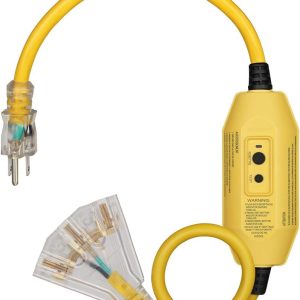 DEWENWILS 3 FT Automatic GFCI Extension Cord Outdoor, 12/3 Gauge Extension