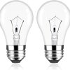 Dimmable Oven Light Bulb 2 Pack 40 Watts Appliance Bulb A15 High Heat Bulbs