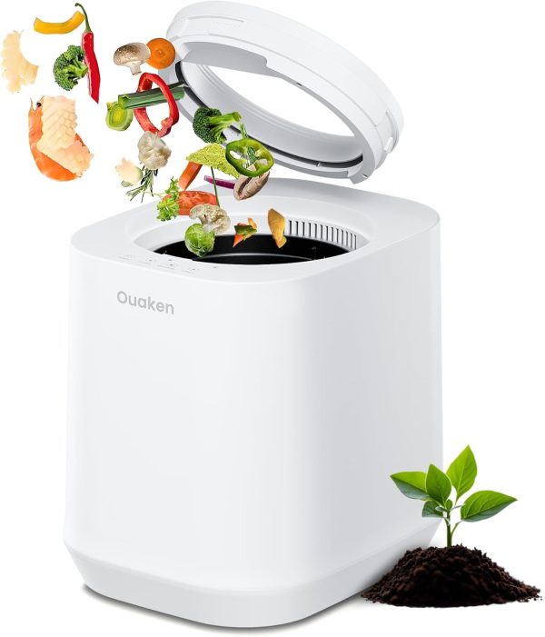 Electric Composter for Kitchen, 4L Smart Countertop Compost Bin, Odorless |