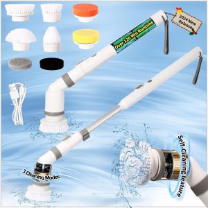 Electric Spin Scrubber Bathroom, 2024 New, 3 Cleaning Modes, 8 in