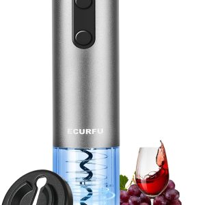 Electric Wine Opener, Battery Operated Wine Bottle Opener with Foil Cutter,