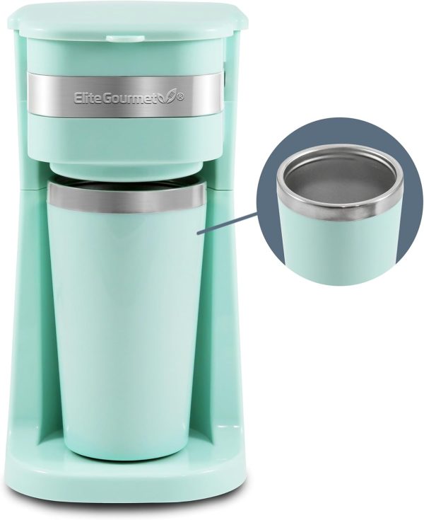 Elite Gourmet EHC113M Personal Single-Serve Compact Coffee Maker Brewer