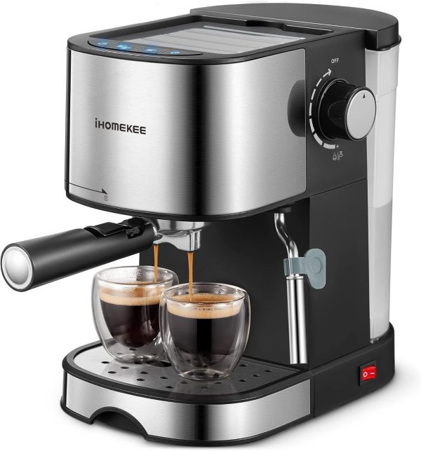 Espresso Machine, Espresso and Cappuccino Coffee Maker with Milk