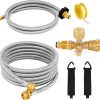 Extend a Stay RV Propane Kit, 4-Port Propane Brass Tee with 5 ft & 12 ft