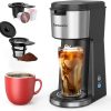 Famiworths Single Serve Coffee Maker, Iced and Hot Coffee Maker for K Cup &