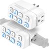 Fosmon Countdown Plug-in Timer Outlet (2 Pack), Timers for Electrical