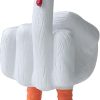 Funny Middle Finger Resin Garden Statue, Quirky Home and Desk Decoration,