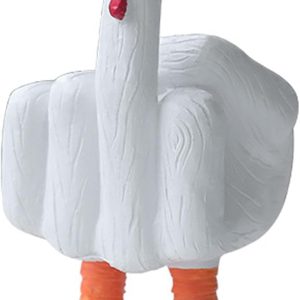 Funny Middle Finger Resin Garden Statue, Quirky Home and Desk Decoration,