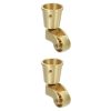 GARVALON 2pcs Furniture Swivel Casters Castors Sofa Trolley Chairs Mini