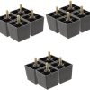Gadpiparty 3sets Rubber Plastic Sofa Legs Furniture Leg Legs for Tables