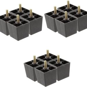 Gadpiparty 3sets Rubber Plastic Sofa Legs Furniture Leg Legs for Tables