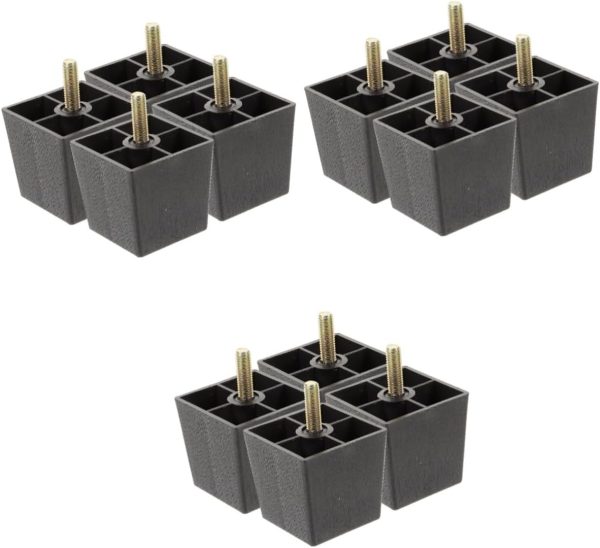 Gadpiparty 3sets Rubber Plastic Sofa Legs Furniture Leg Legs for Tables