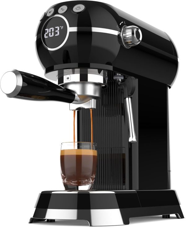HBN Espresso Machine, 20 Bar Professional Espresso Maker with Milk Frother