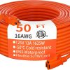 HUANCHAIN Indoor Outdoor Extension Cord 50 ft Waterproof, 16/3 Gauge
