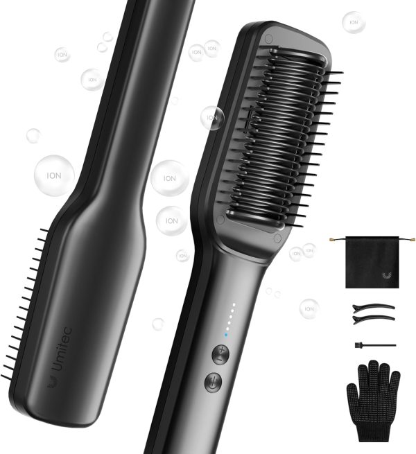 hair straightener brush