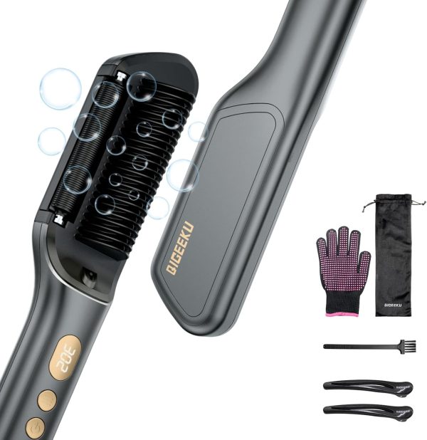 hair straightener brush