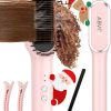 hair straightener brush