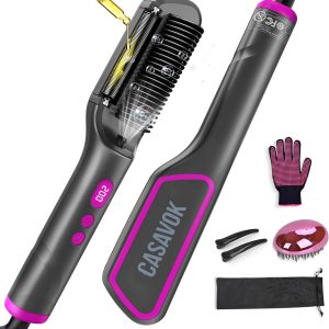 hair straightener brush
