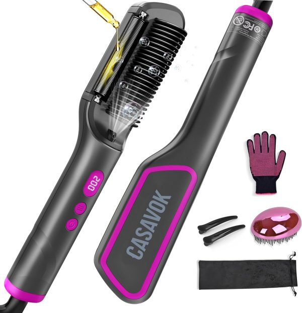hair straightener brush