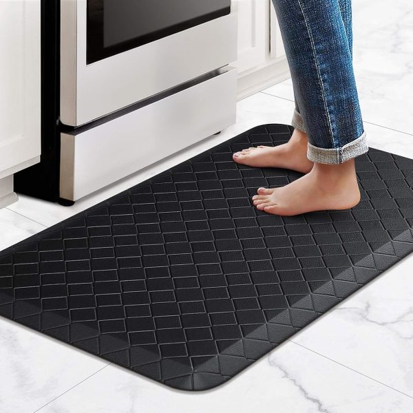 HappyTrends Floor Mat Cushioned Anti-Fatigue ,17.3"x28",Thick Waterproof