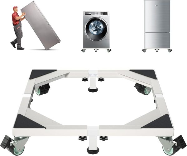 I'Ezonk Heavy Duty All Stainless Steel Mobile Mini Fridge Stand,