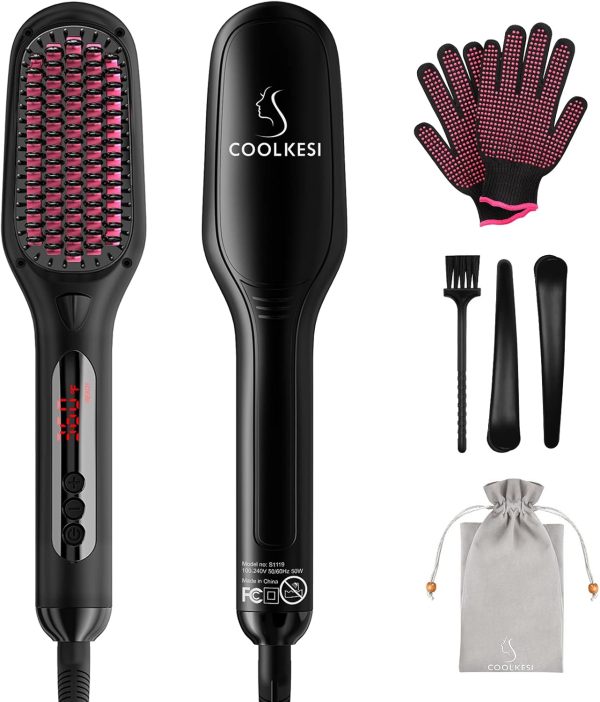 hair straightener brush